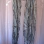 Women's Navy/Grey/Tan/Blue Striped 100% Rayon Scarf 58 in. Length NWWT