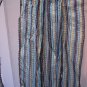 Women's Navy/Grey/Tan/Blue Striped 100% Rayon Scarf 58 in. Length NWWT