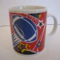 Football & Stars Red/White/Blue/Yellow/Black Ceramic Coffee Mug/Cup New