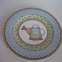 Debbie Mumm 1999 Sakura Sun Watering Can Stoneware Plate 8 1/3in.R Pre-Owned