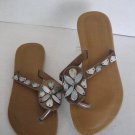 Coconuts By Matisse Give Women's Bronze Sandals with Shells Sz 7 Pre-Owned