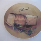 Pacific Island Creations Olivas Ceramic Appetizer Plate 8.13 in.Round NWWT