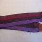 Women's Purple/Maroon/Navy Fabric & Leather Tie Belt 3 1/3in.Wx36in.L Pre-Owned