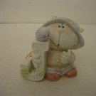 Fabrizio Bumpkins Patches .J. Scarecrow Ceramic Figurine 2 1/2 in.Tall NWWT 1984