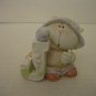 Fabrizio Bumpkins Patches .J. Scarecrow Ceramic Figurine 2 1/2 in.Tall NWWT 1984