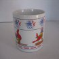 Papel Vons 1984 Olympic Sam the Olympic Eagle Gymnastics Ceramic Coffee Cup/Mug