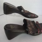 Italian Shoe Markers Women's Brown Slip On Sandal Shoes Sz 9 1/2 Pre-Owned
