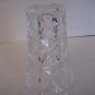 Vintage Decorative Clear Cut Glass Vase 5 in. Tall x 3 1/2 in. Wide Pre-Owned