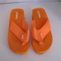 Groove Women's Orange Slip on Wedge Flip Flop Sandal Shoes Sz 7 1/2/ 8 Pre-Owned