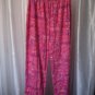 Mudd Sleepwear Junior Size Pink/Blue Long Lounge Pants Sz L 100%Cotton Pre-Owned
