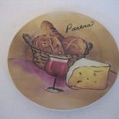 Pacific Island Creations Panera Ceramic Appetizer Plate 8.13 in.Round NWWT