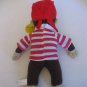 Toy Network Curious George Pirate Plush Stuffed Animal 13in.L x 7in.W Pre-Owned