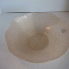 Murano Glass Peach & Copper Color Bowl 11 1/2in.W x 4 3/4in.D Made in Italy NWWT