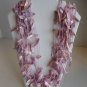 Vintage Women's Lavender Sea Shell & Beads Multi-Strand Necklace 14.5L Pre-Owned