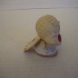 Fabrizio Bumpkins Bootsy I Love U Ceramic Girl holding a Heart 3in.Tx2 1/2in.L