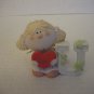 Fabrizio Bumpkins Bootsy I Love U Ceramic Girl holding a Heart 3in.Tx2 1/2in.L