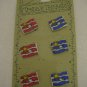 Trena's Trinkets 6 Flag Ceramic Buttons 3 Red/3 Blue NWIP 097327014025