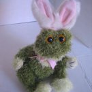 Easter Green Frog wearing  Bunny Ears Stuffed Animal Plush Toy 11in.T Pre-Owned