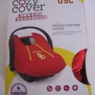 Cozy Cover USC Trojans Red Infant Carrier Cover NWWT 705260877675 100%Polyester