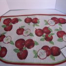 Home Concepts Red Apples Essential Tapestry Wedge Rug 20 x 30 NWWT Made in India