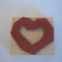 Annette Allen Watkins G881 Twig Heart Rubber/Wood Stamp 1990 New 3in.L x 3in.W