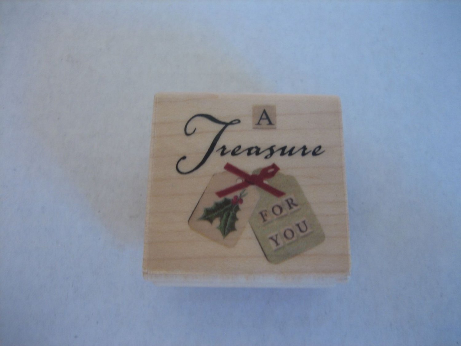 Delta Rubber Stampede 3837C A Treasure Wood/Rubber Stamp Block 1 3/4 in.Sq. NW
