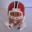 Russ Children's Red/Black/White Ceramic Football & Helmet Bank 6in.Tx2in.W NWWB