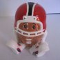 Russ Children's Red/Black/White Ceramic Football & Helmet Bank 6in.Tx2in.W NWWB