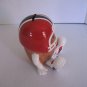 Russ Children's Red/Black/White Ceramic Football & Helmet Bank 6in.Tx2in.W NWWB