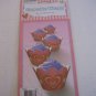 Momentum Brands Pink Cupcake Paper Wraps Red/White Hearts 2in.Diam. 12Count NWWT