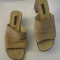 Rockport Women's Tan Leather Slip On Mid Heel Shoes Sz 7W Pre-Owned W4962V00