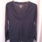 Faded Glory Junior Size Navy Blue Long Sleeve Thin Cardigan Shirt Sz XXL(20) NWT