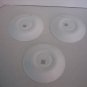 Corelle By Corning Spring Blossom 3 White Saucers Olive Green Flowers Pre-Owned