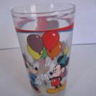 Gibson/Disney Mickey & Minnie Mouse Party Glass Drinking Glass 6 in.Tall NWWT