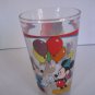 Gibson/Disney Mickey & Minnie Mouse Party Glass Drinking Glass 6 in.Tall NWWT