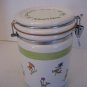 Disney Winnie the Pooh White Ceramic Canister 8in.T x 5in.W Pre-Owned Needs Seal
