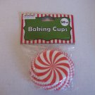 Momentum Brands Red/White Swirl Cupcake Paper Cups/Liners 50 Count NWWT