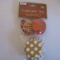 Momentum Brands Scarecrow/Pumpkin Cupcake Kit 24 Picks/24 Cupcake Liners NWWT