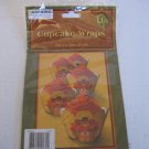 Momentum Brands 192342 Yellow Turkey Cupcake Paper Wraps 2in.Diam.12 Count NWWT