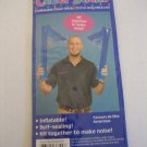 Paper Art Inflatable Plastic Blue Cheer Sticks 23.5 in. Long Set of 2 NWWT