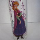 Disney's Frozen Anna Tall Glass Drinking Glass 2 1/2 in. Wide x 6 in. Tall New