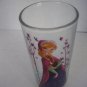Disney's Frozen Anna Tall Glass Drinking Glass 2 1/2 in. Wide x 6 in. Tall New