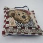 Boyds Bears & Friends Small Tapestry Pillow Door Hanger 6 in. Sq. Pre-Owned