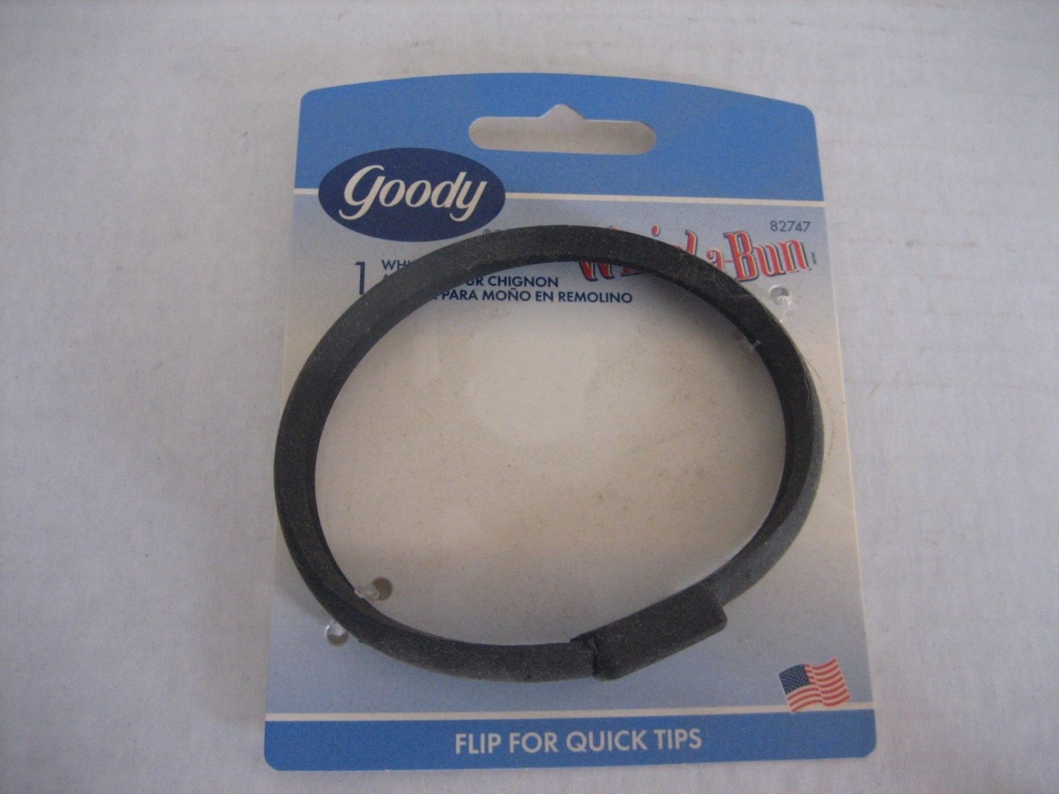 Goody Black Round Plastic Whirl a Bun 82747 NWIP 041457827475