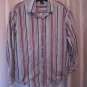 Gap Kids Unisex Blue/Red Striped Button Down Long Sleeve Shirt Sz XL/12 PreOwned