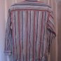 Gap Kids Unisex Blue/Red Striped Button Down Long Sleeve Shirt Sz XL/12 PreOwned