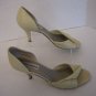 Steve Madden Emotion Women's Bone Leather Open Toe High Heel Shoes Sz 8 Pre-Own