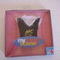 Mattel Barbie My Design Scene Clothes Black/White Shirt with Guitar on Front New