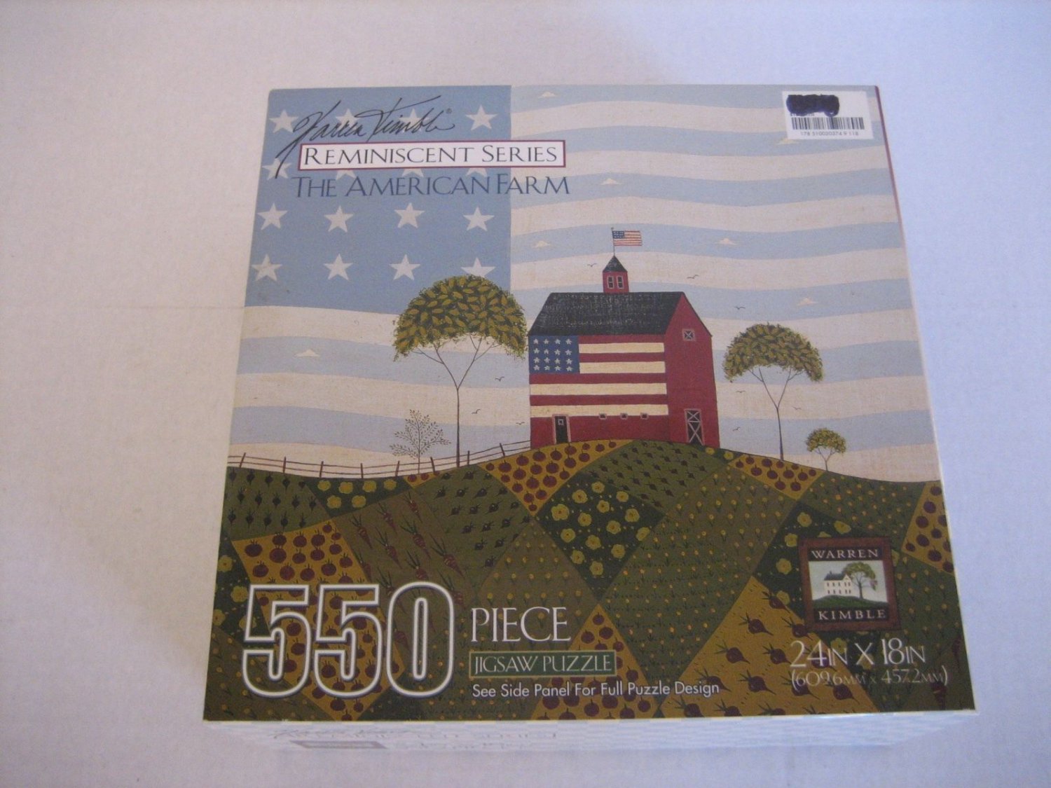 Warren Kimble Reminiscent Series The American Farm 550 Piece Puzzle 24in. x 18in