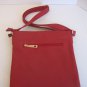 Red Faux Leather Women's Shoulder/Cross Body Purse Handbag Adjustable Strap NWNT